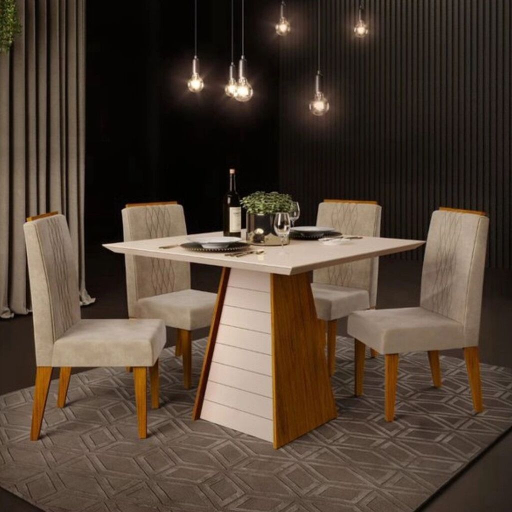 Conjunto de Mesa Fler Quadrada - Imagem 2