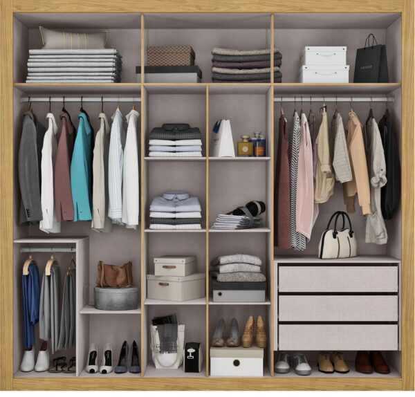 Guarda Roupa Montecarlo 100% MDF - Imagem 3